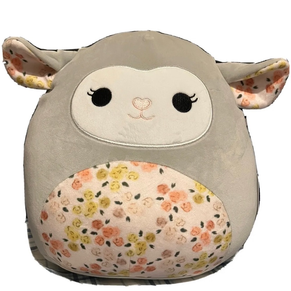 Squishmallows 12" Elea the Floral Belly Lamb Plush 2022 Easter NWT SQUISHMALLOW